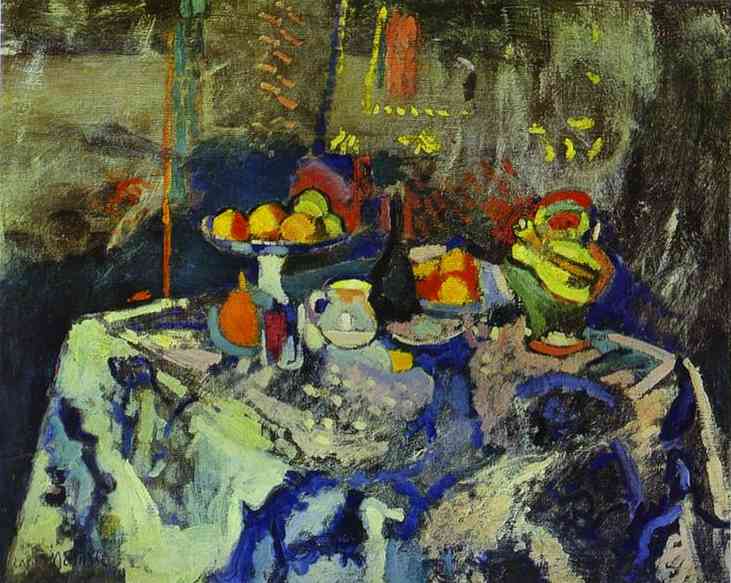 Henri Matisse Still Life with Vase Bottle and Fruit